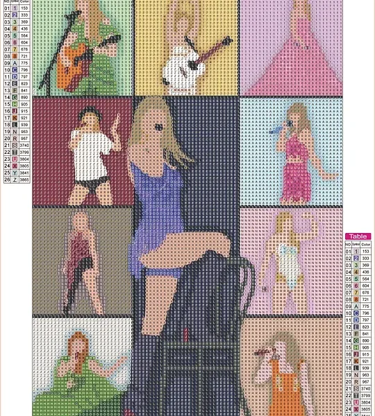 Home Taylor Swift Handmade DIY art diamond painting30×40