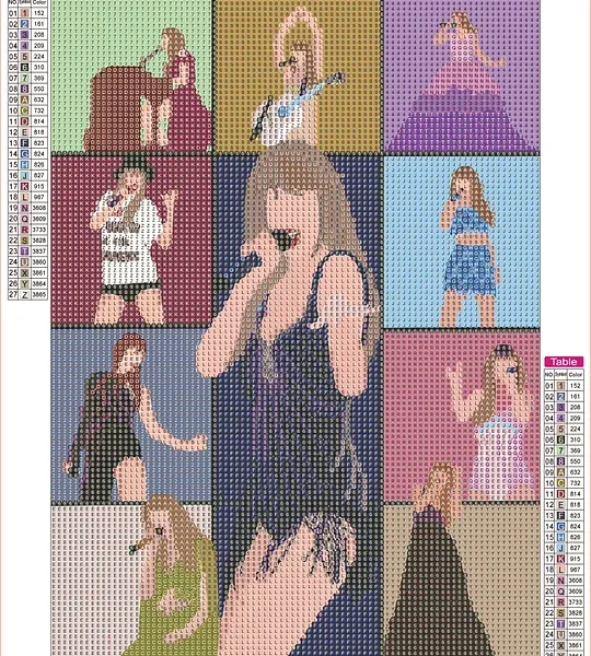 Home Taylor Swift Handmade DIY art diamond painting30×40