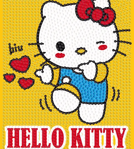 Home Kitty Children's Cartoon Diamond Painting 17×22