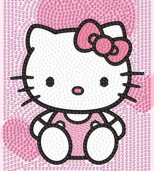 Home Kitty Children's Cartoon Diamond Painting 17×22