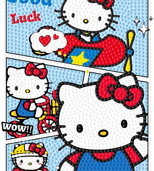 Home Kitty Children's Cartoon Diamond Painting 17×22