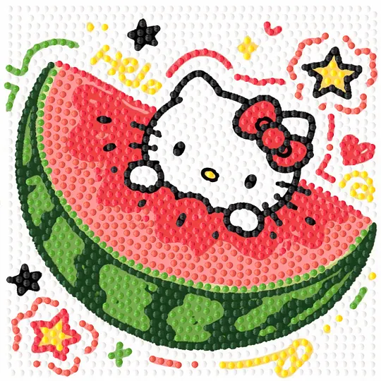 Home Kitty Children's Cartoon Diamond Painting 15 x 15